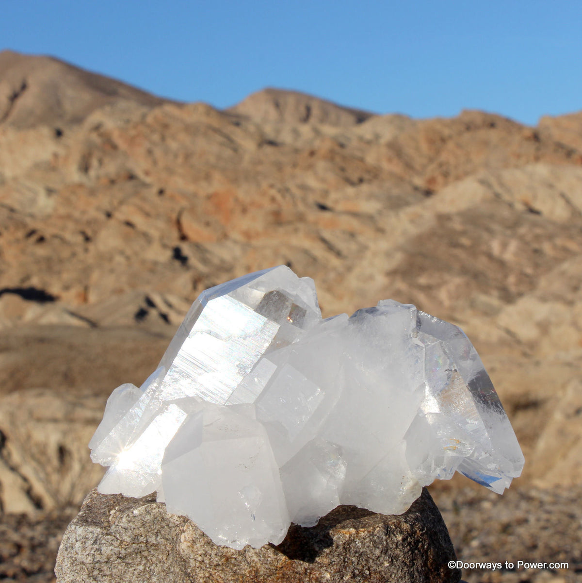 John of God Quartz Casa Twin Record Keeper Isis Crystal Cluster