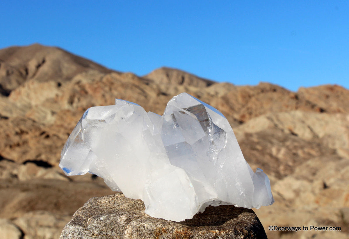 John of God Quartz Casa Twin Record Keeper Isis Crystal Cluster