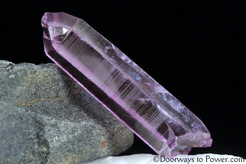 Rose Aura Lemurian Seed Time Link Crystal