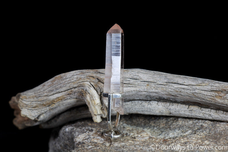 Pink Seed Lemurian Master Dow Pendant