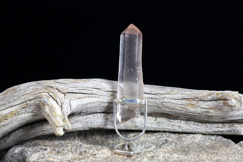 Pink Seed Lemurian Master Dow Pendant