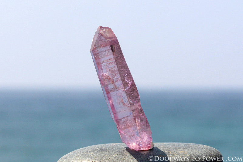 Rose Aura Lemurian Seed Master Initiation Channeling Crystal