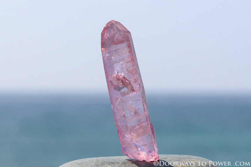 Rose Aura Lemurian Seed Master Initiation Channeling Crystal