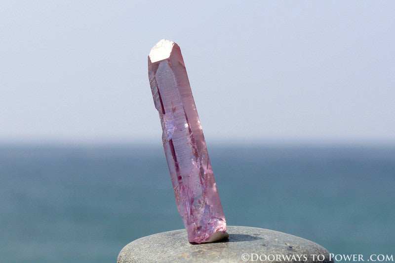 Rose Aura Lemurian Seed Master Initiation Channeling Crystal