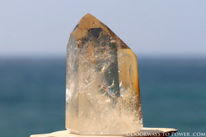 Amazing Citrine John of God Devic Temple Master Dow Crystal Point