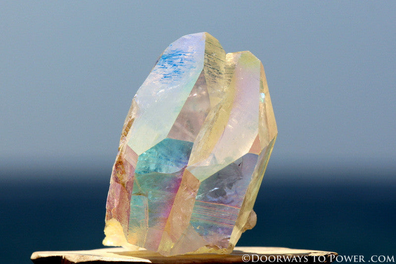 Powerful 3" Angel Aura Lemurian Seed Tantric Twin Pleiadian Starbrary Crystal