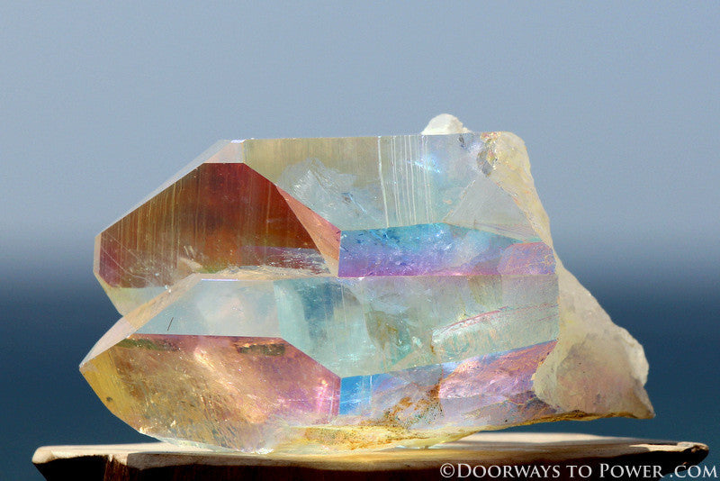 Powerful 3" Angel Aura Lemurian Seed Tantric Twin Pleiadian Starbrary Crystal