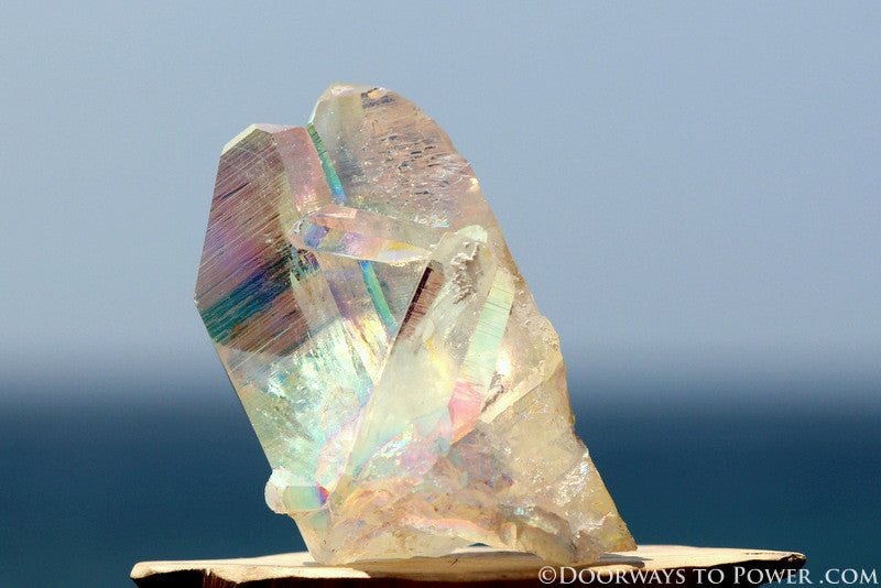 Powerful 3" Angel Aura Lemurian Seed Tantric Twin Pleiadian Starbrary Crystal