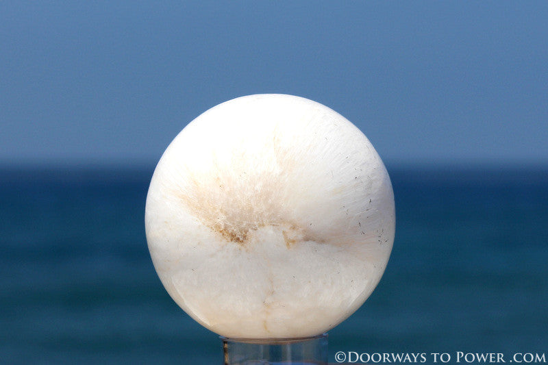 Rare Scolecite Synergy 12 Stone Crystal Sphere A +++ Top Quality