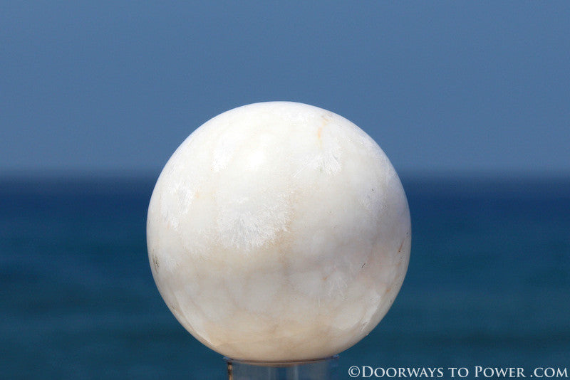 Rare Scolecite Synergy 12 Stone Crystal Sphere A +++ Top Quality