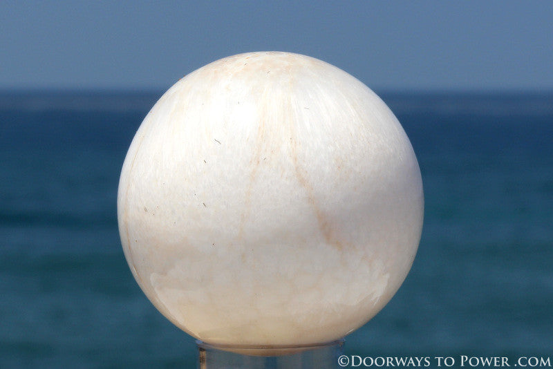 Rare Scolecite Synergy 12 Stone Crystal Sphere A +++ Top Quality