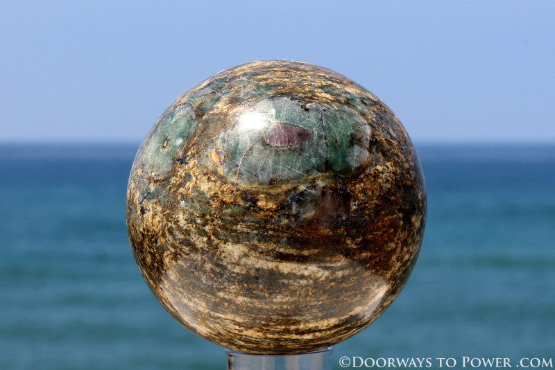 Stunning  3.5" Emerald Sphere A ++ Top Quality