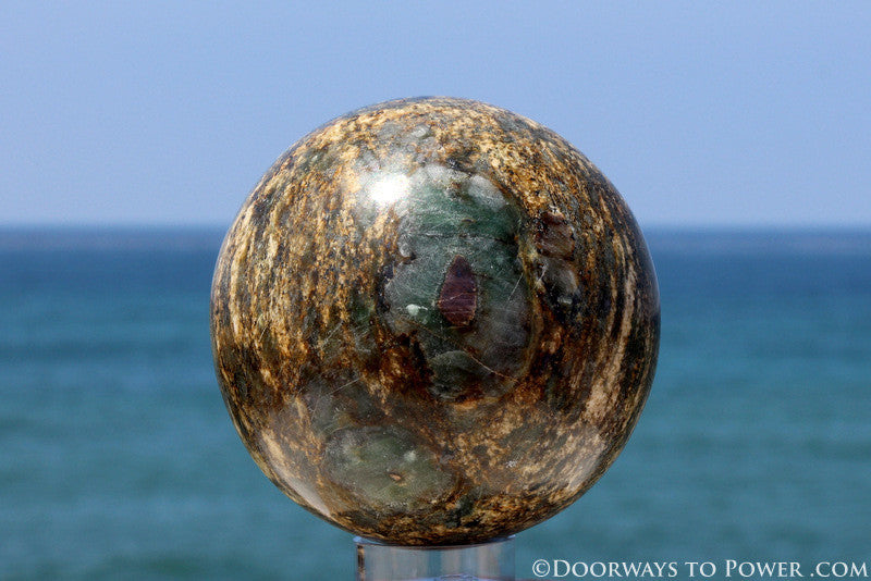 Stunning  3.5" Emerald Sphere A ++ Top Quality