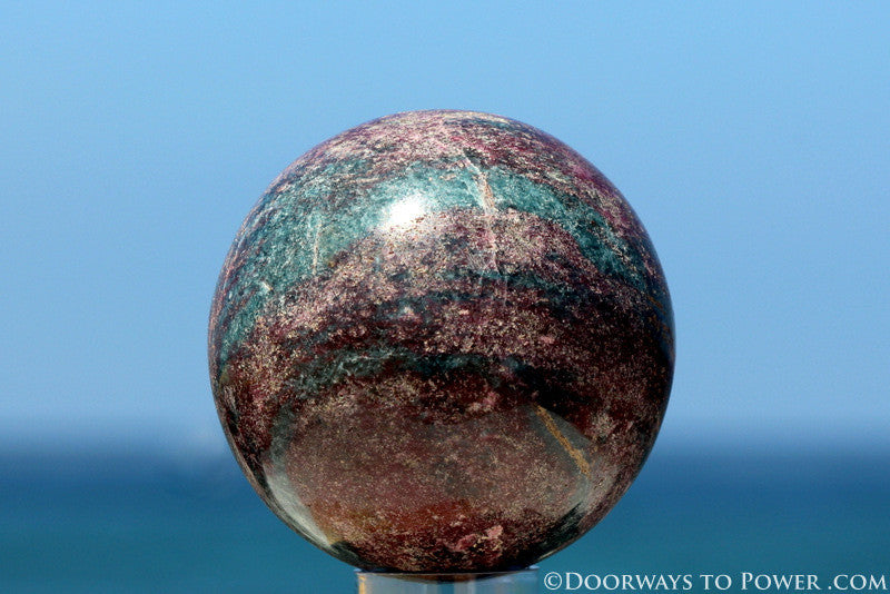 Beautiful 3.3" Ruby Kyanite Sphere A ++ Top Quality