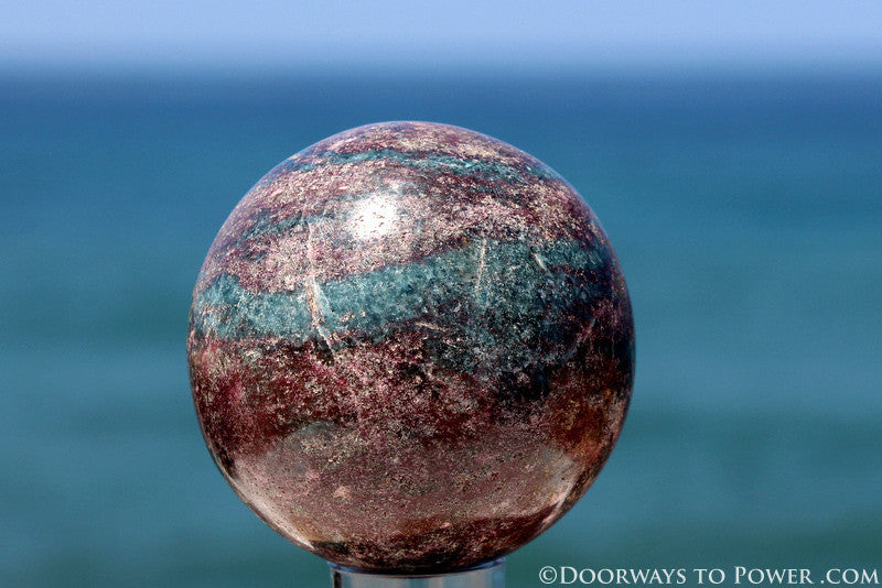 Beautiful 3.3" Ruby Kyanite Sphere A ++ Top Quality