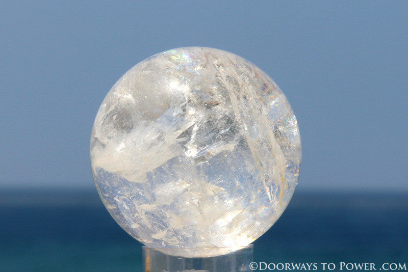 Rare 2.65" Satyaloka Azeztulite Sphere Azozeo Super Activated