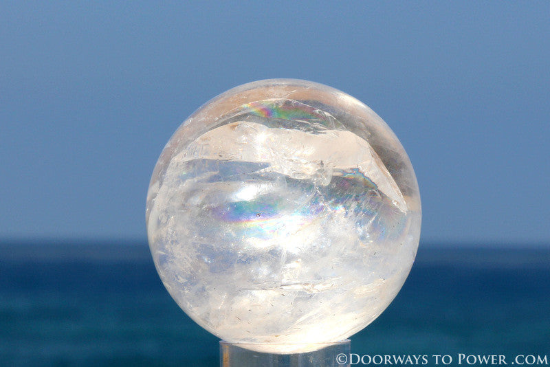 Rare 2.65" Satyaloka Azeztulite Sphere Azozeo Super Activated