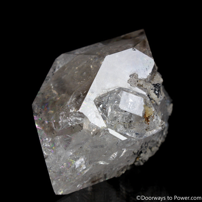Rare 2.6" Herkimer Diamond Master Initiation Channeling Record Keeper Crystal