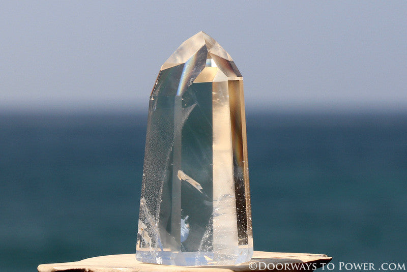 2.7" John of God Quartz Phantom Master Dow Crystal Point