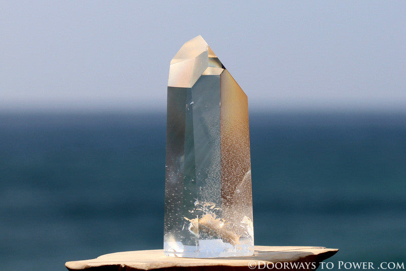 2.7" John of God Quartz Phantom Master Dow Crystal Point