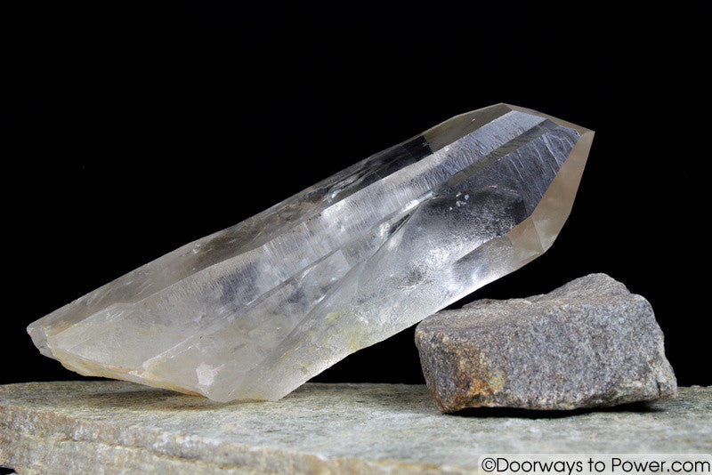 Rare  9.5" Golden Lemurian Pleiadian Starbrary Channeling Record Keeper Crystal 3 lbs