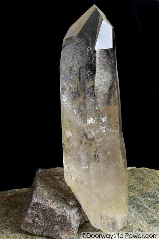 Rare  9.5" Golden Lemurian Pleiadian Starbrary Channeling Record Keeper Crystal 3 lbs