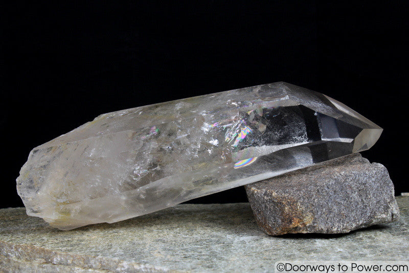 Rare  9.5" Golden Lemurian Pleiadian Starbrary Channeling Record Keeper Crystal 3 lbs