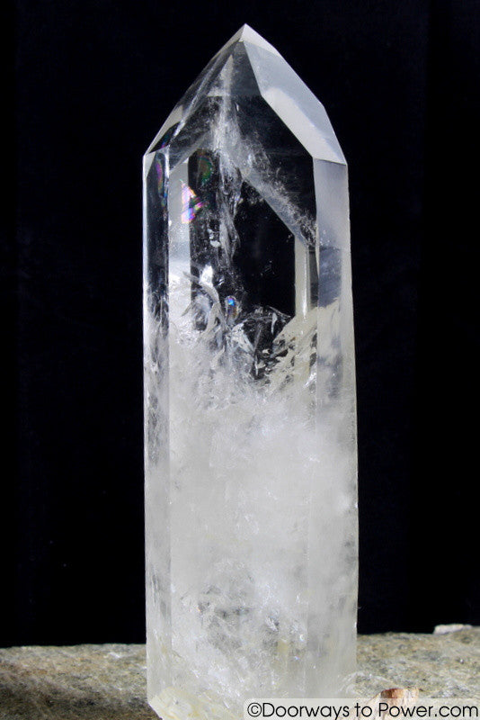 Rare  8"  Lemurian Seed Portal Time Link Manifest Isis Crystal