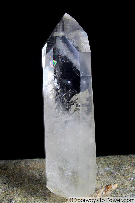 Rare  8"  Lemurian Seed Portal Time Link Manifest Isis Crystal