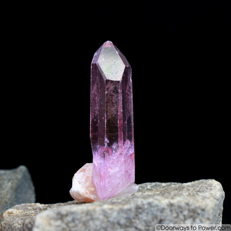 Rose Aura Lemurian Portal Time Link Record Keeper Crystal