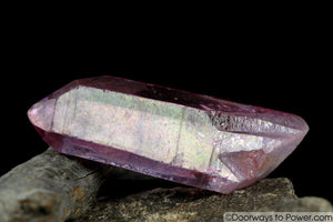 Rose Aura Lemurian Portal Time Link Record Keeper Crystal