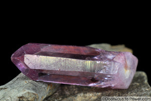 Rose Aura Lemurian Portal Time Link Record Keeper Crystal