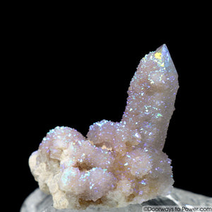 Angel Aura Druzy Spirit Quartz Record Keeper Crystal Cluster