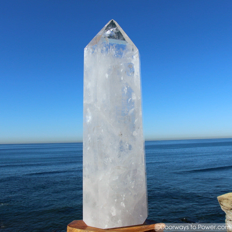 Exquisite 22" John of God Casa Healing Crystal Tower 35 lbs
