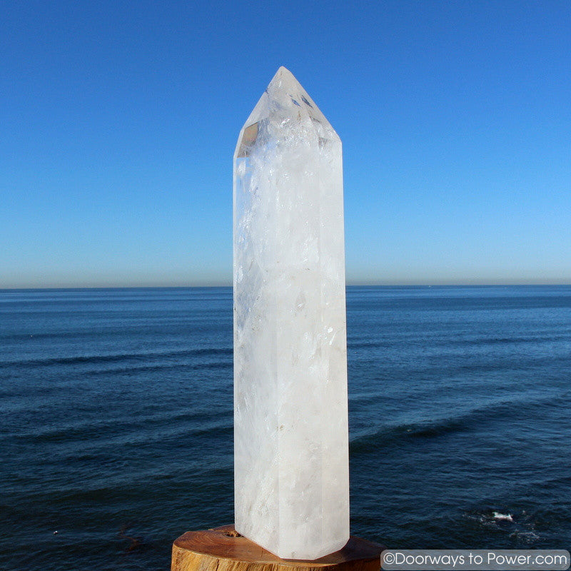 Exquisite 22" John of God Casa Healing Crystal Tower 35 lbs