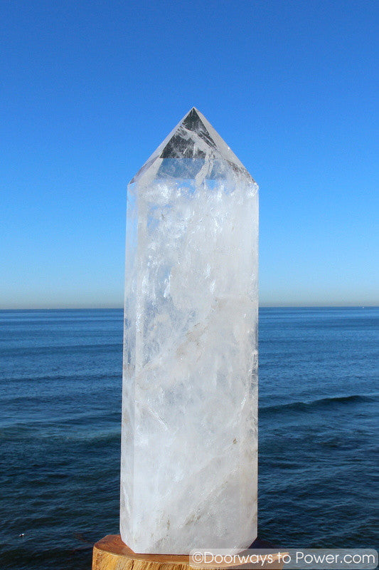 Exquisite 22" John of God Casa Healing Crystal Tower 35 lbs