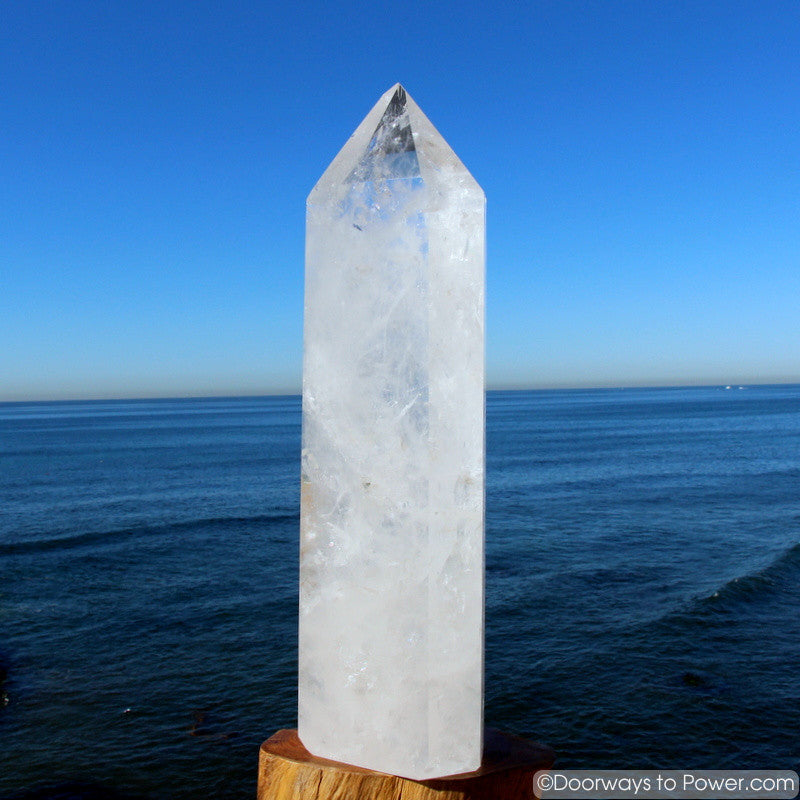 Exquisite 22" John of God Casa Healing Crystal Tower 35 lbs