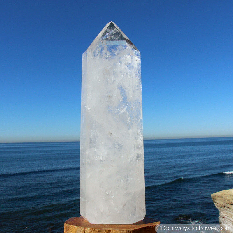 Exquisite 22" John of God Casa Healing Crystal Tower 35 lbs