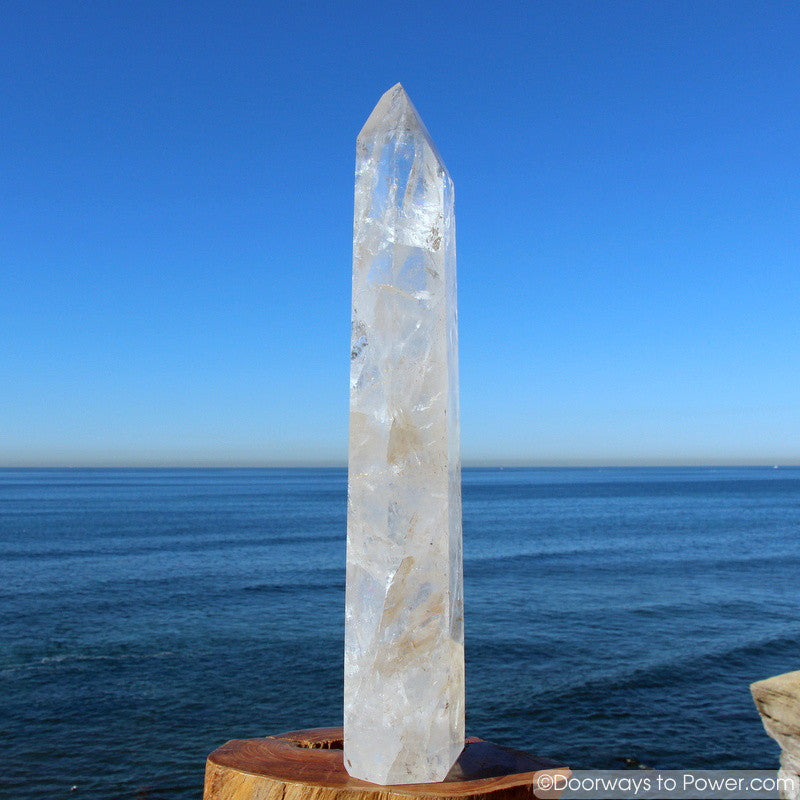 18.25" John of God Quartz Devic Temple Crystal Tower 10 lbs