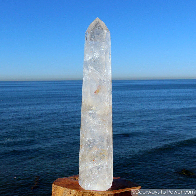 18.25" John of God Quartz Devic Temple Crystal Tower 10 lbs