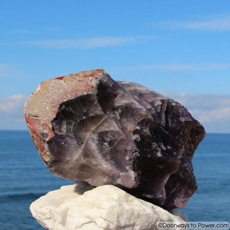 Amazing 8" Auralite 23 Crystal w/ Red Tip Like Super 7 Melody Stone 5 lbs