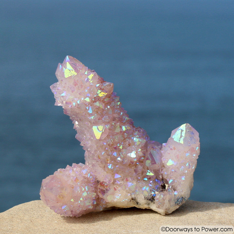 Angel Aura Citrine Spirit Quartz Crystal Cluster w/ Record Keeper *RESERVED for NIKDOWN