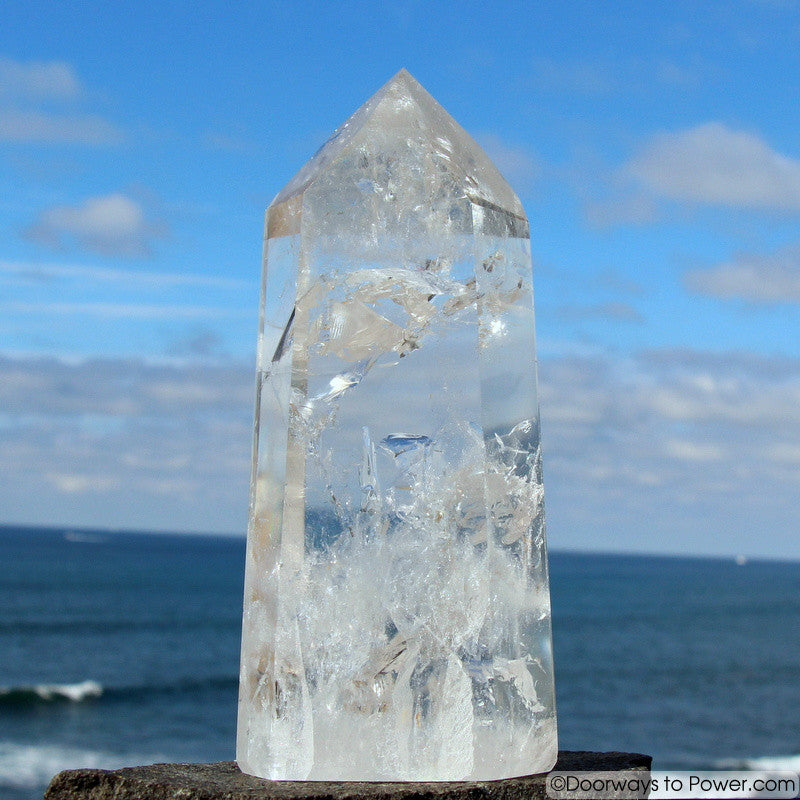 7.5" John of God Crystal Point w/ Temple Heart Dow  A +++ "Collectors Quality"