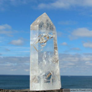 7.5" John of God Crystal Point w/ Temple Heart Dow  A +++ "Collectors Quality"