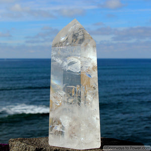 7.5" John of God Crystal Point w/ Temple Heart Dow  A +++ "Collectors Quality"
