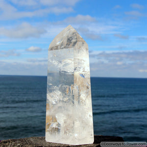 7.5" John of God Crystal Point w/ Temple Heart Dow  A +++ "Collectors Quality"