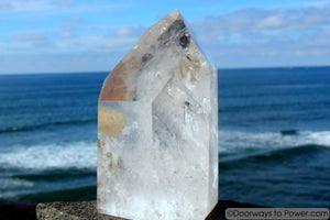 7" John of God Casa Healing Crystal Point w/ Devic Temple  4 lbs