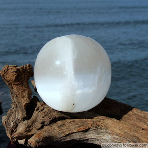 4.6" Selenite Energy Clearing Crystal Sphere