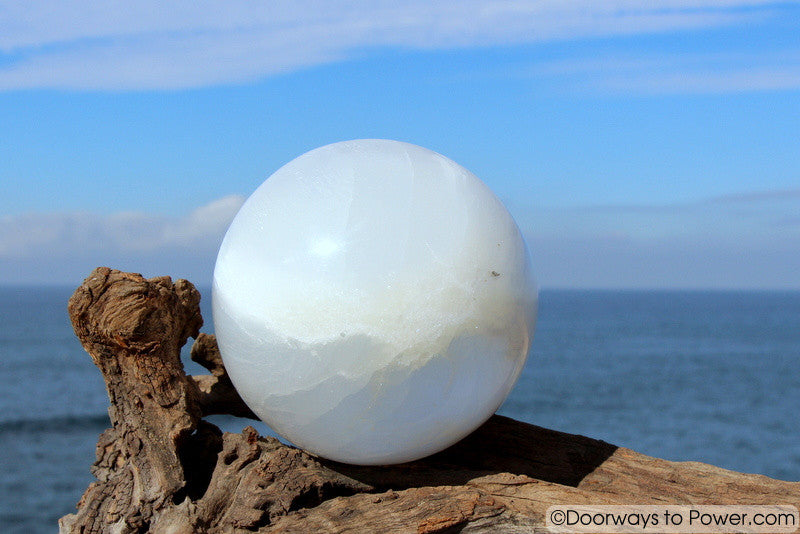 4.6" Selenite Energy Clearing Crystal Sphere