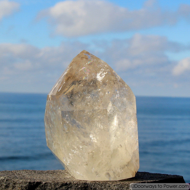 4.8" John of God Citrine Dow Crystal Point w/ Devic Temple 2.5 lbs